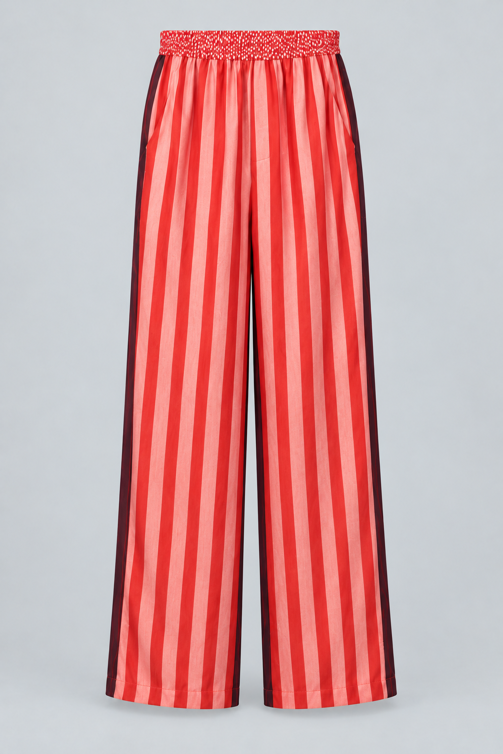 Statement Stripe Wide-Leg Pants