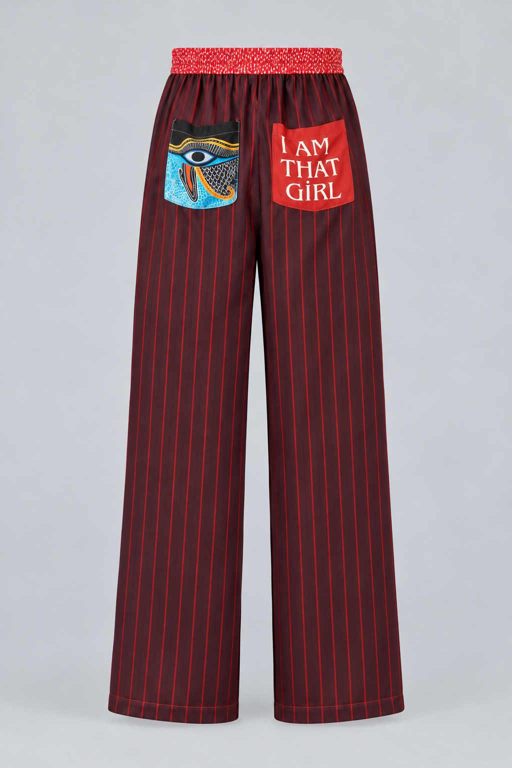 Statement Stripe Wide-Leg Pants
