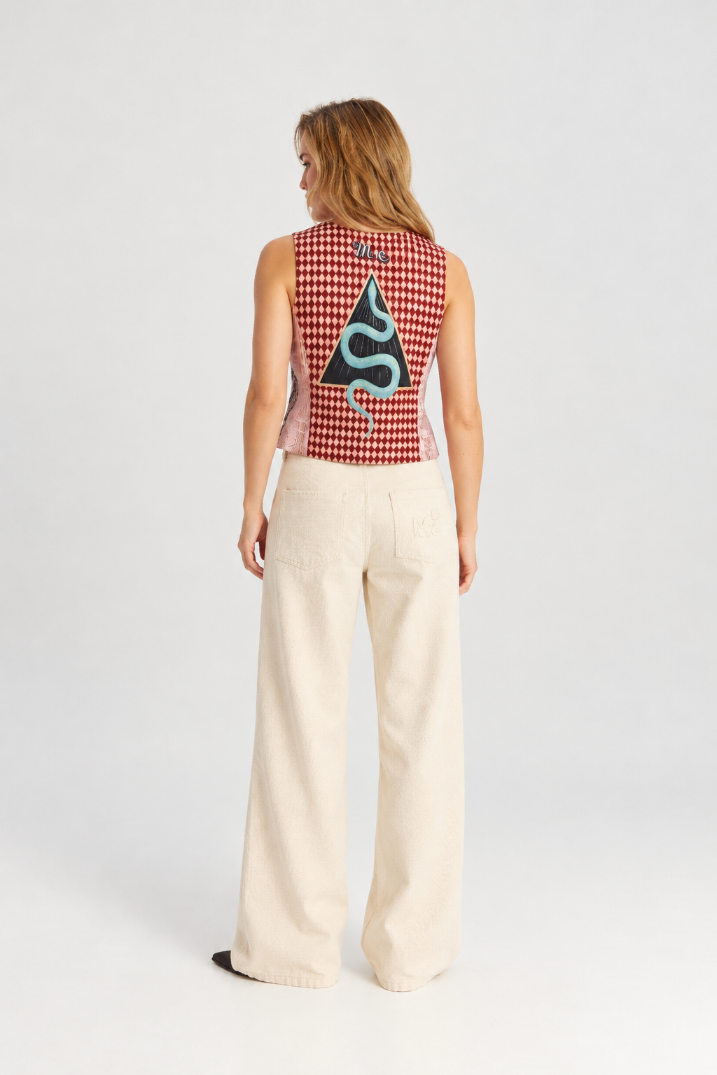 Snake Print Statement Vest
