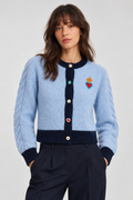 Powder Blue “Kiss Me” Cardigan