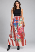 You & Me Graphic Print Maxi Skirt