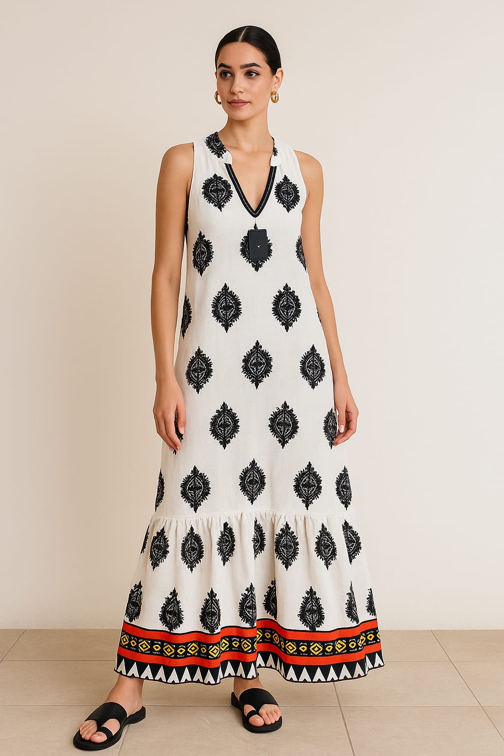 White-Blue Dress