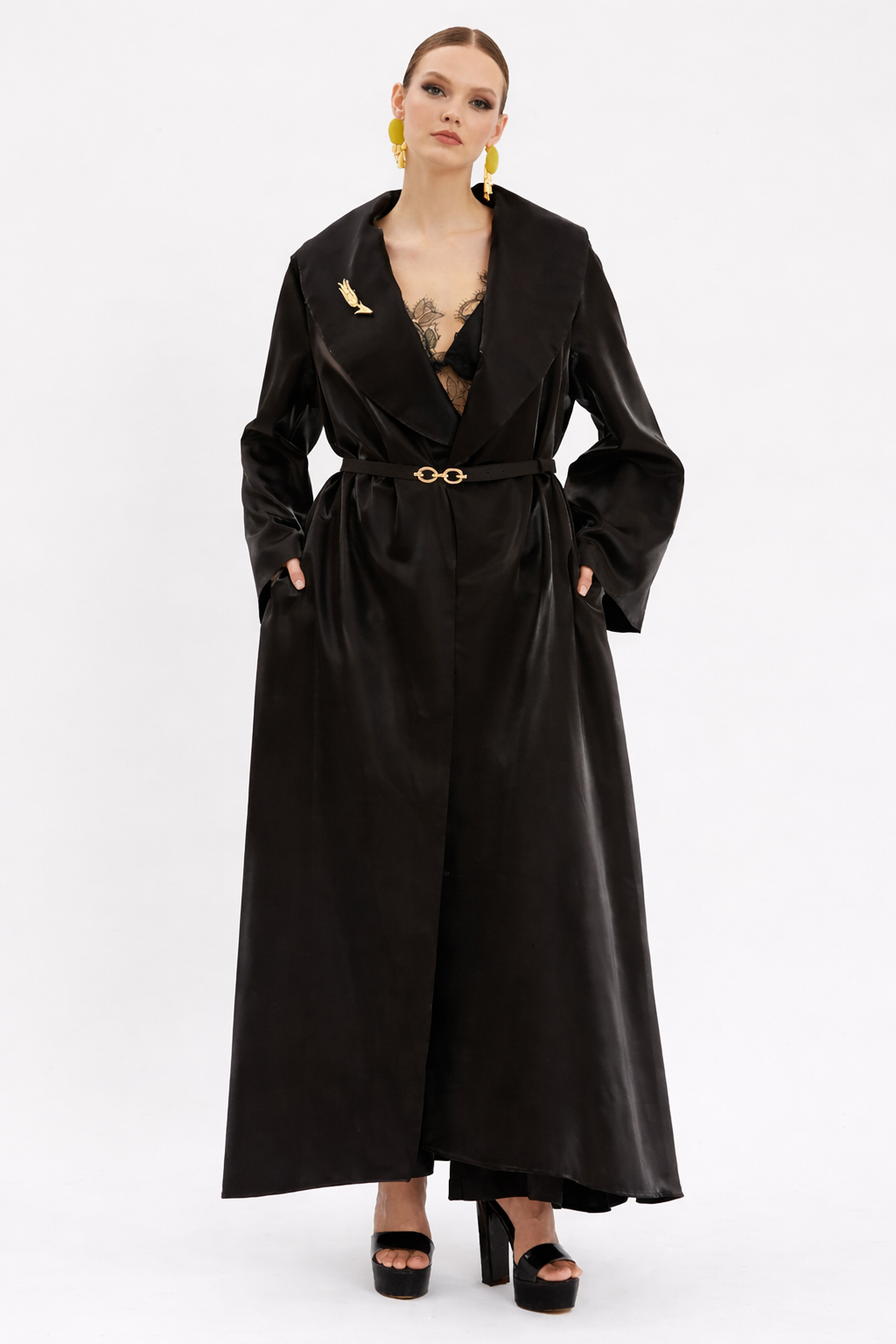 Verda Organza Maxi Caftan
