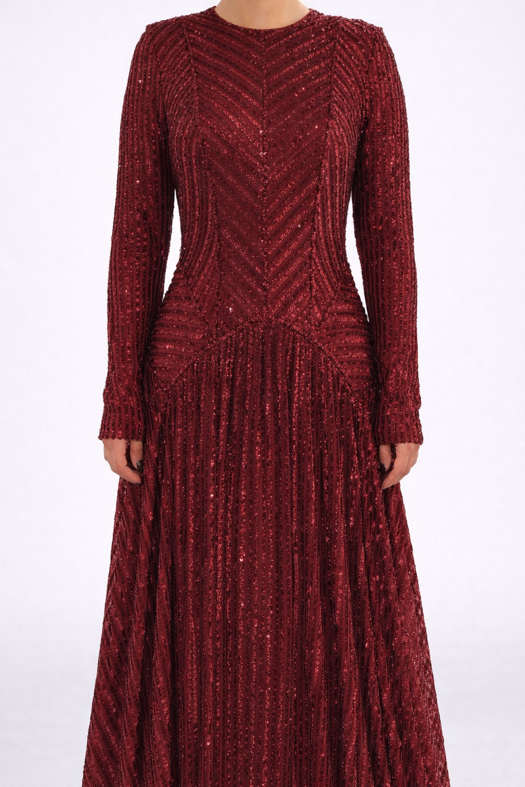 Evening Long Sequined Dress