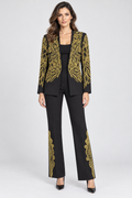 Black & Gold Embellished Evening Jacket