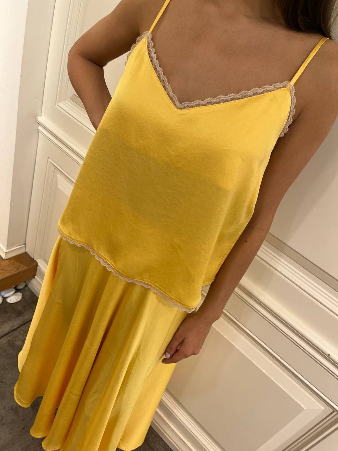 Flowy satin blouse