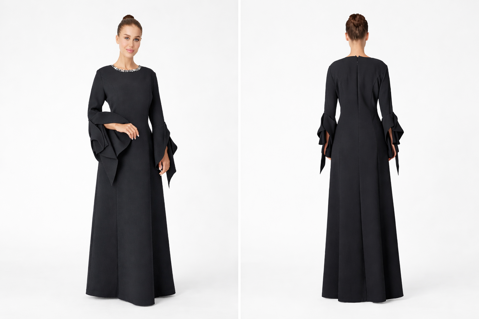 Crystal Collar Bell sleeve