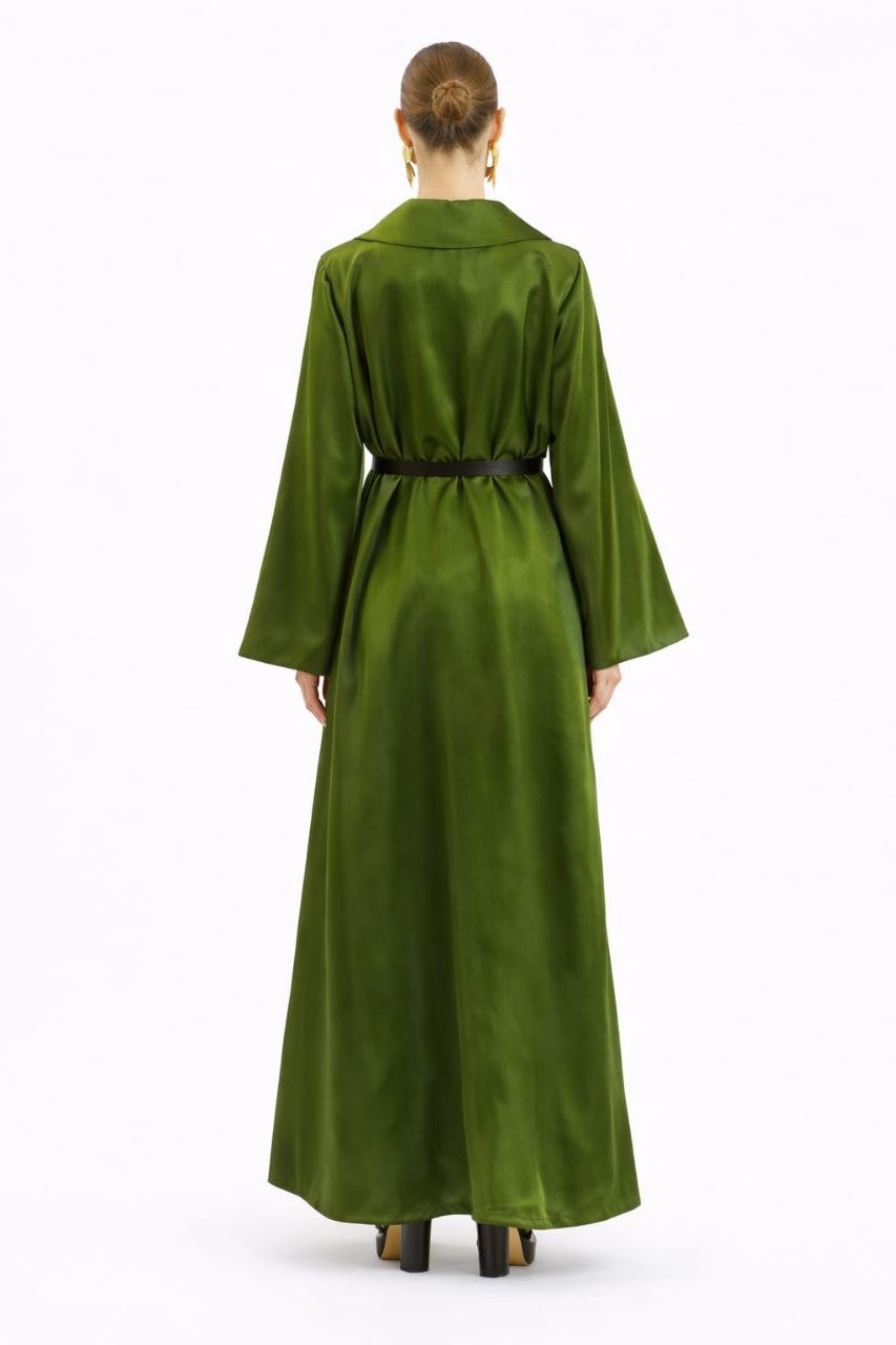 Verda Organza Maxi Caftan