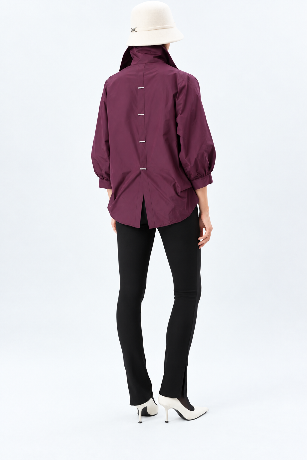 Claret Crystal-Detail Tunic
