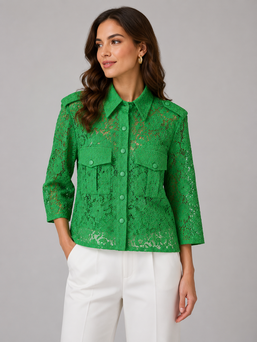 Green Lace Shirt