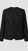 Embellished Evening Jacket – Classic Noir