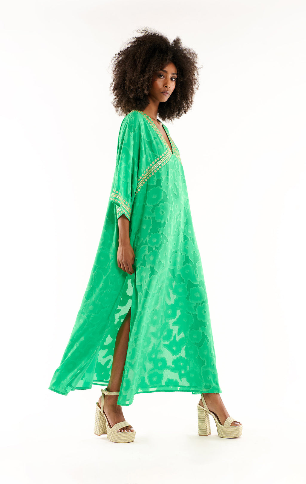 Green Floral Tunic