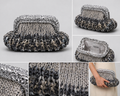 Nadia Dhafri Paris – Metallic Crochet Clutch