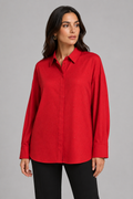 Chic Studded Red Shirt