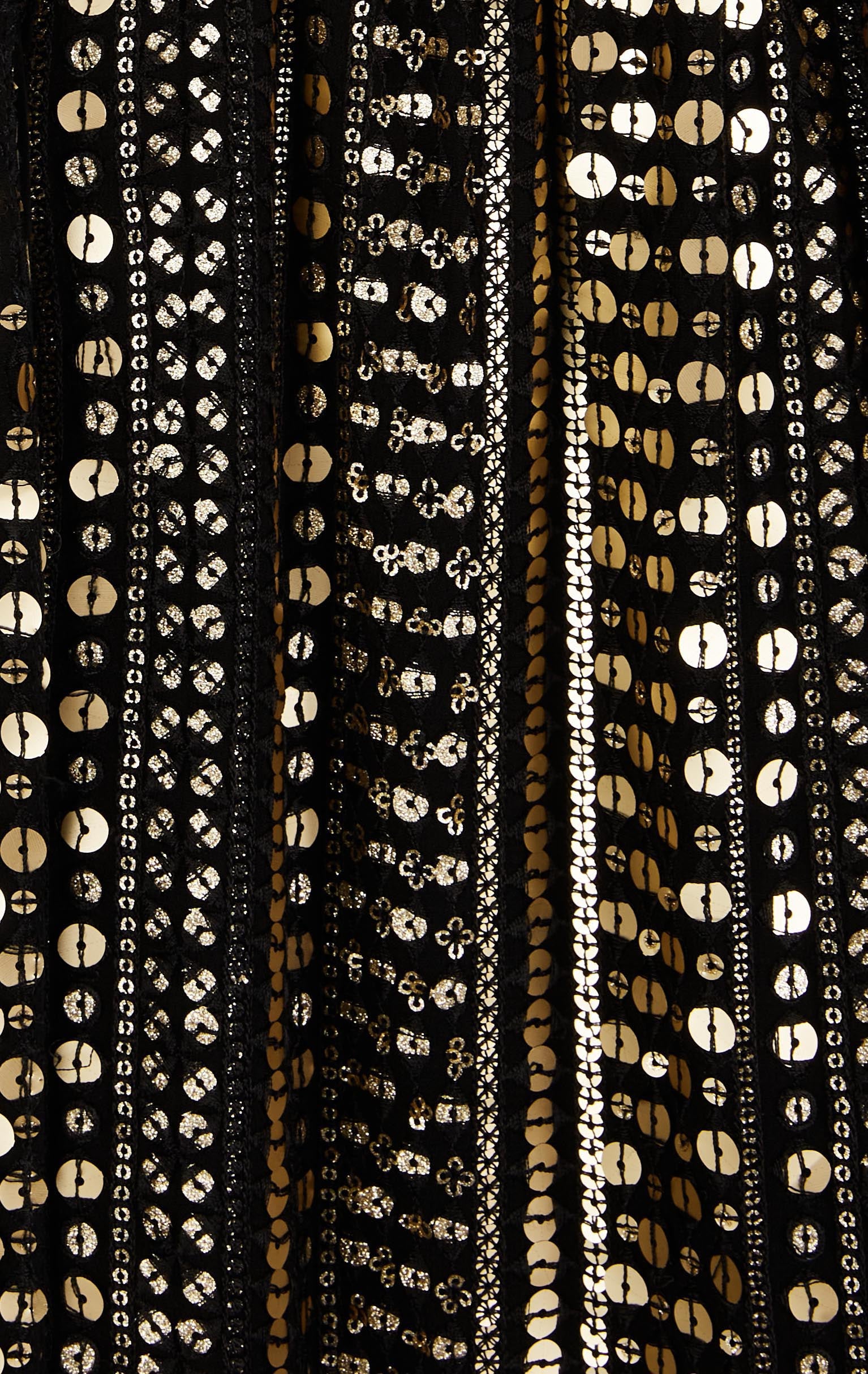 Striped Sequin Shirtdress