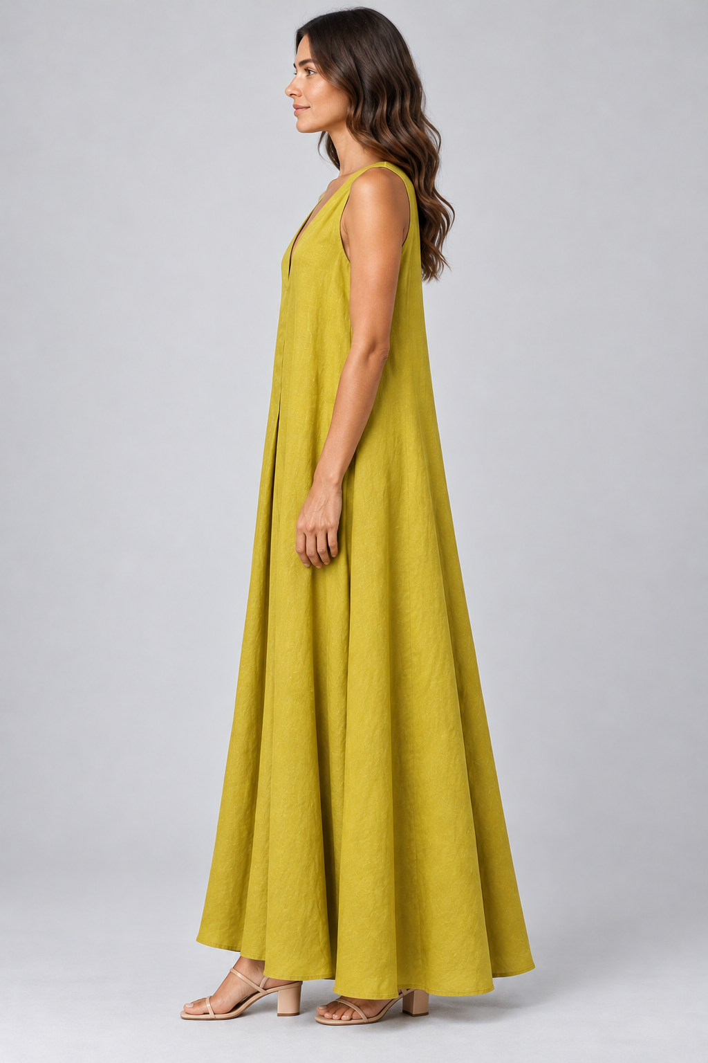 Mustard Linen Dress