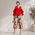 Floral Linen Pants