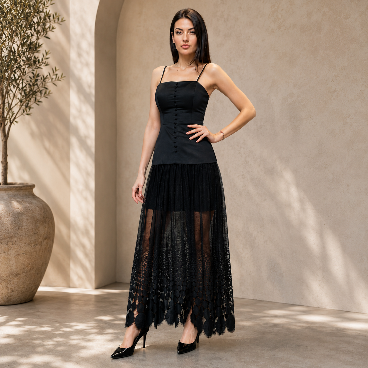 Black Lace Dress