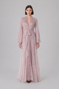 Lilac Shimmer Evening Dress