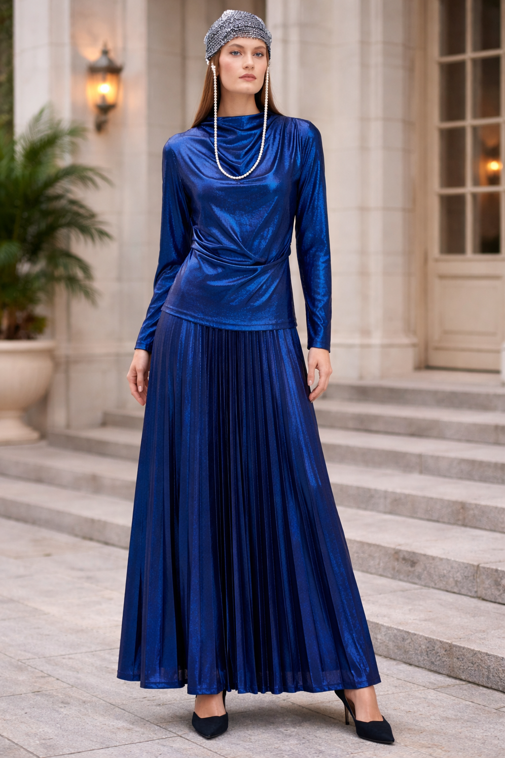 Electric Blue Metallic Set