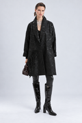 Black Floral Jacquard Jacket