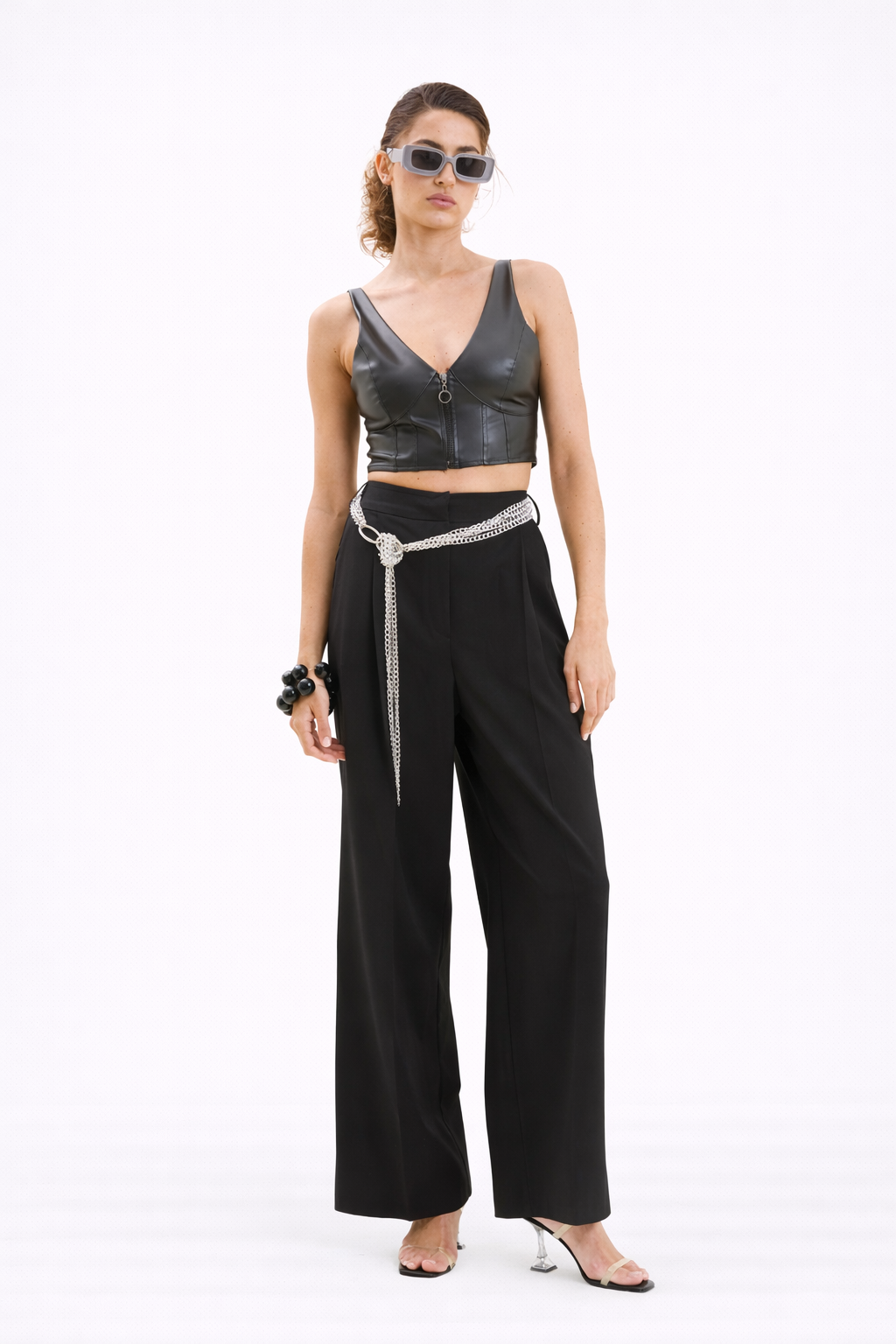 Chained Black Pants