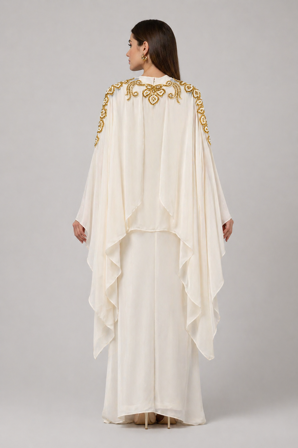 Ethereal Ivory Embellished Tunic