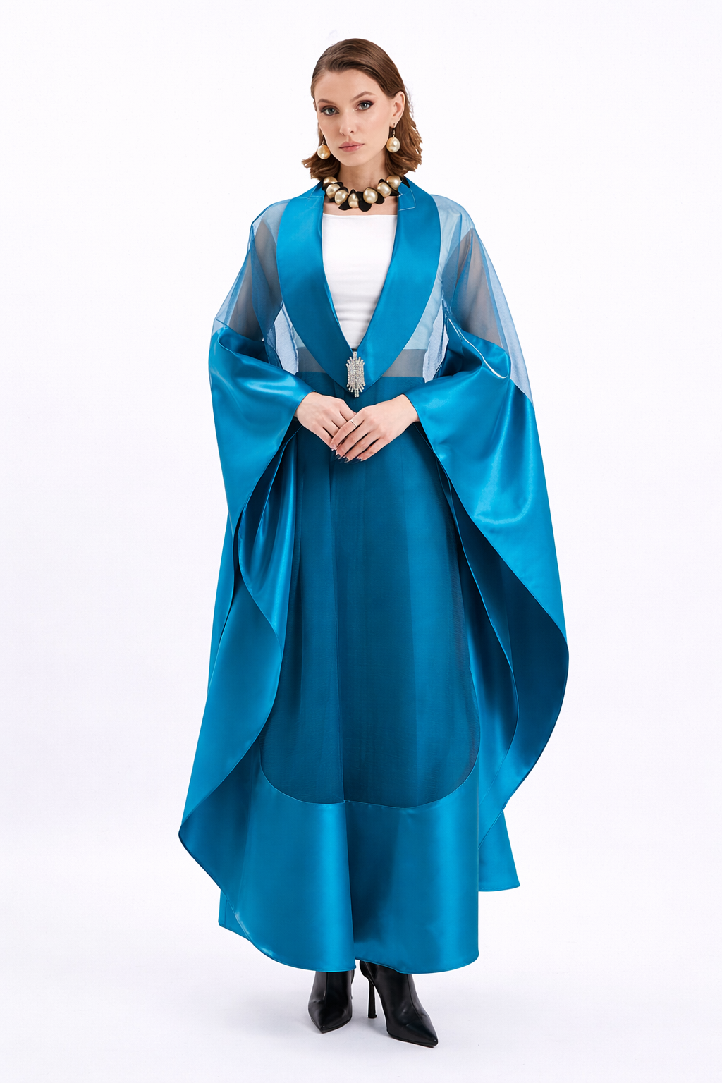Sophisticated Sheer Formal Wrap