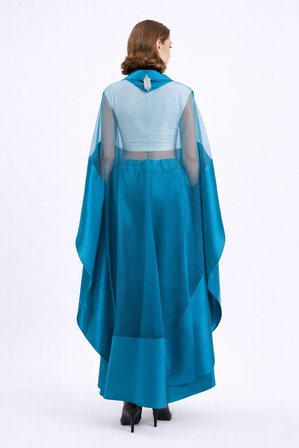 Sophisticated Sheer Formal Wrap