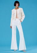 Cream boucle tweed jacket