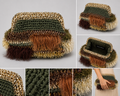Nadia Dhafri Paris – Earth-Tone Embellished Crochet Clutch