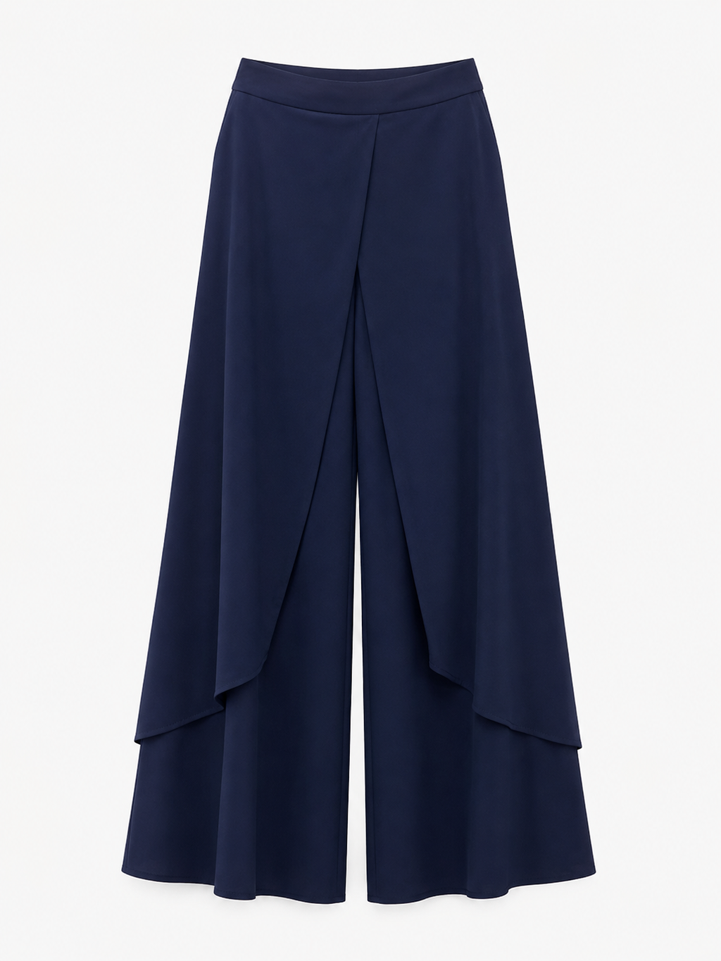 Navy Ruffle Pants
