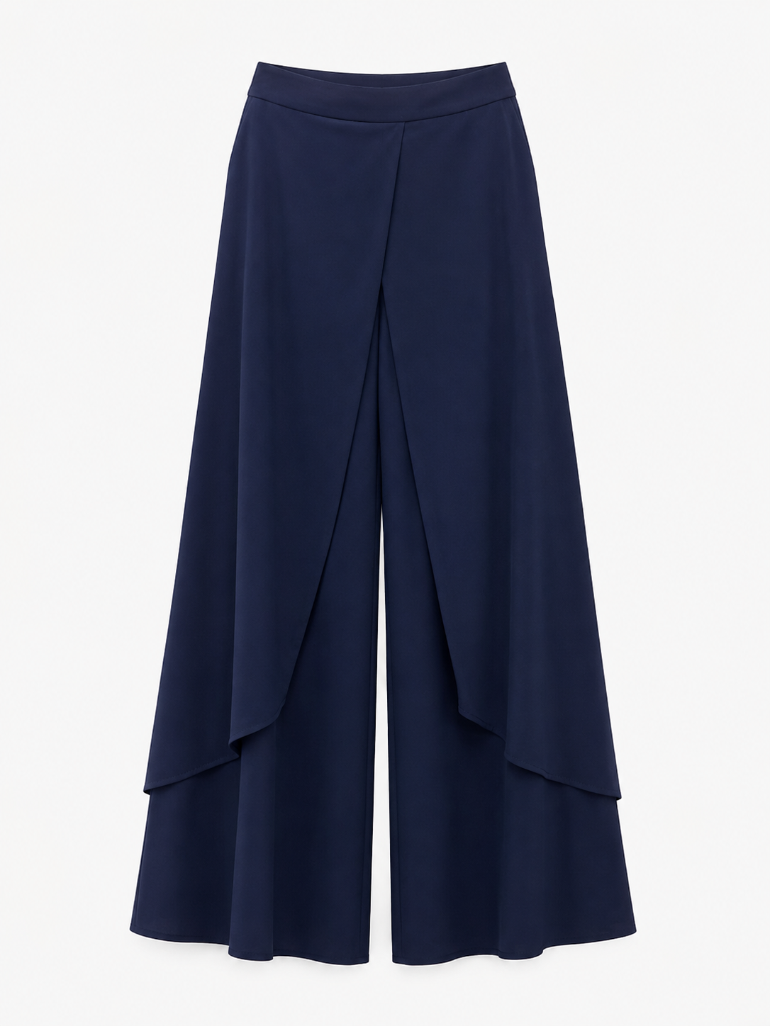 Navy Ruffle Pants
