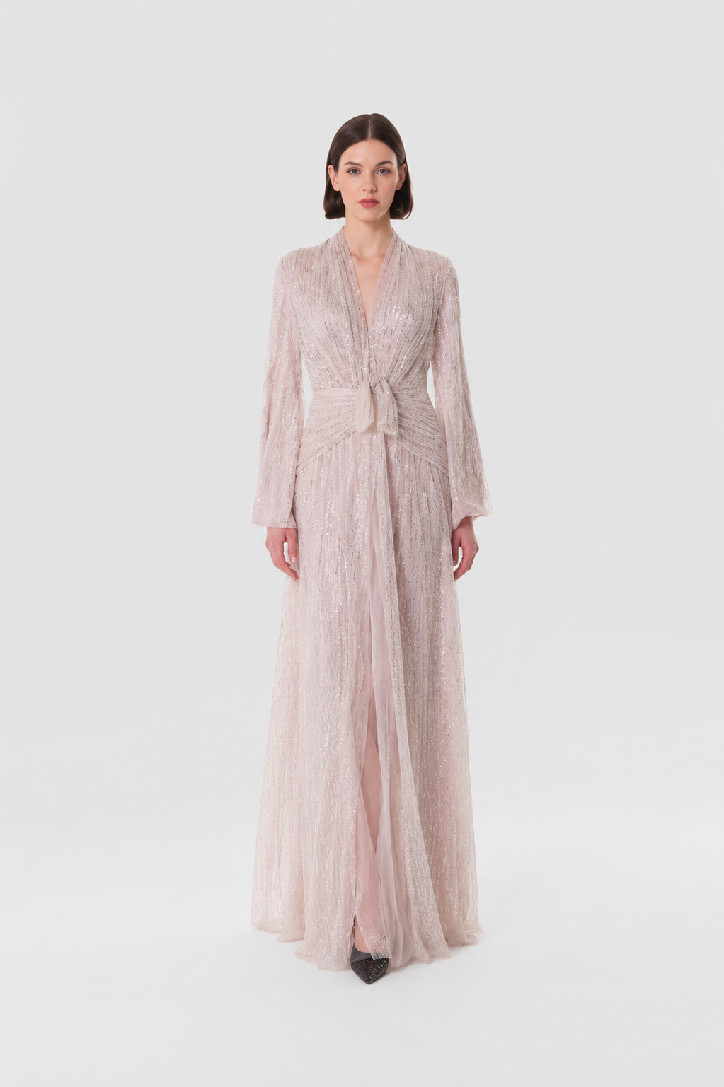 Blush Radiance Sequin Gown