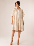 Golden Glow Shirt Dress