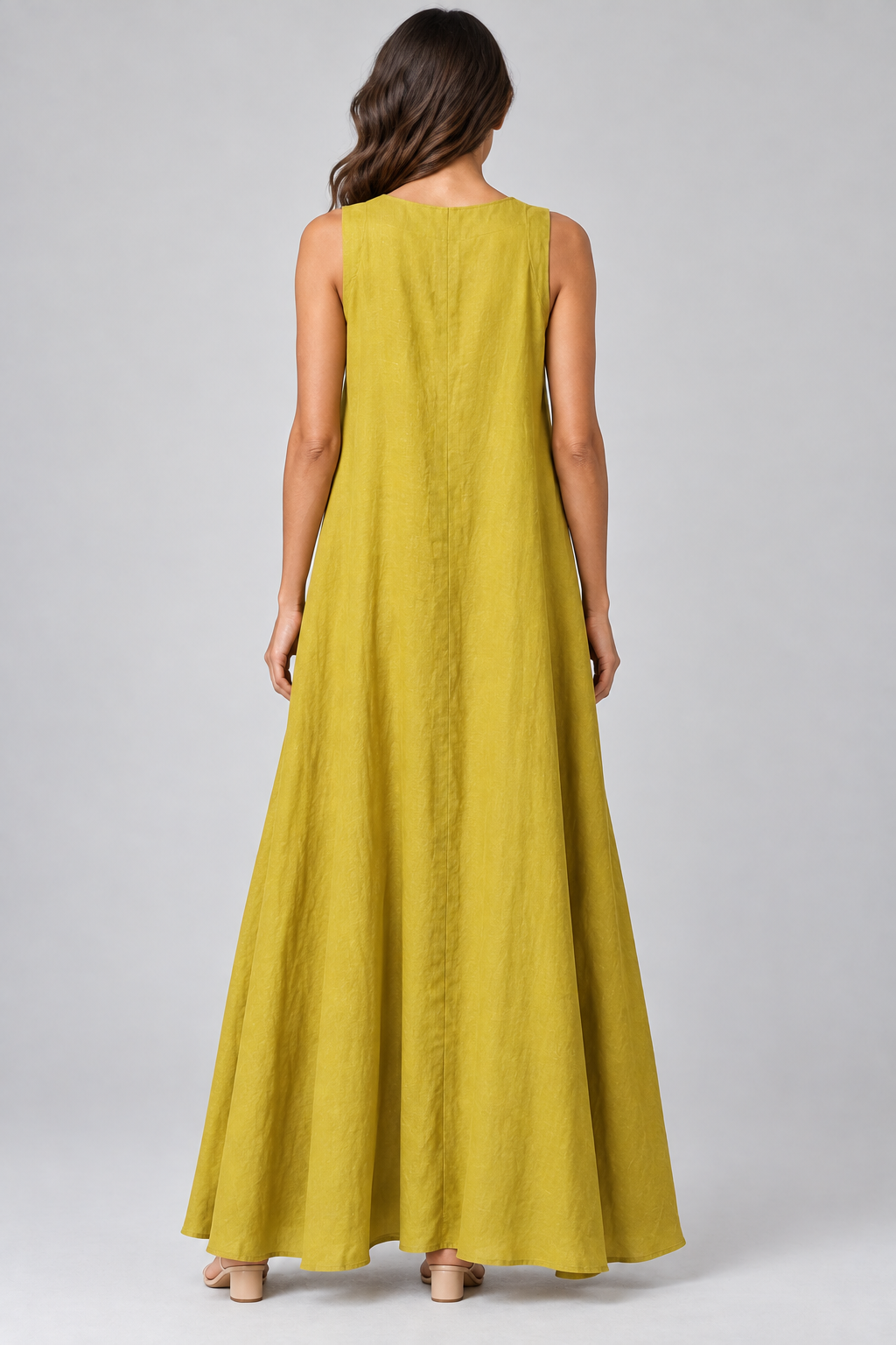 Mustard Linen Dress