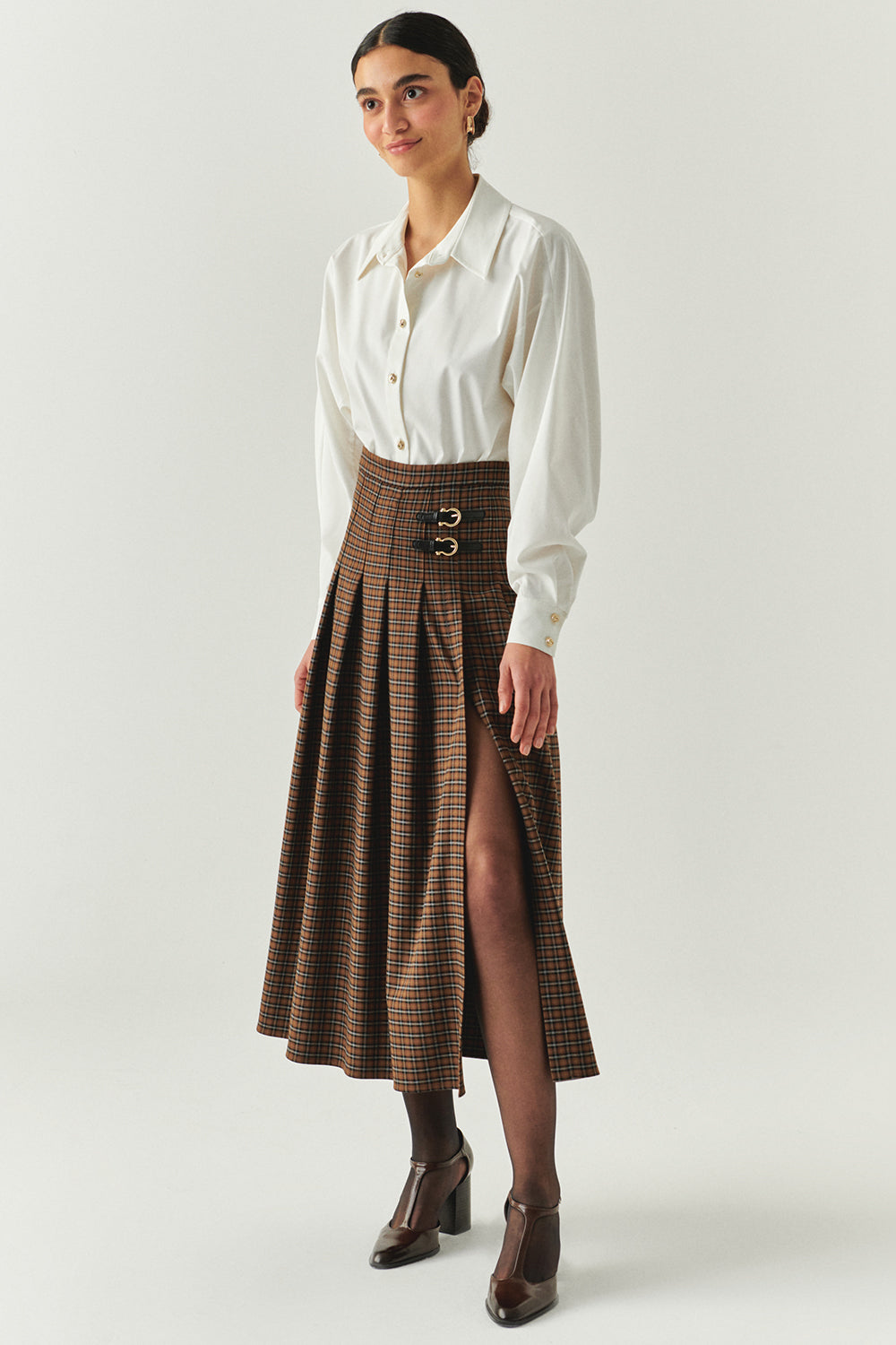 Buckle Detail Skirt