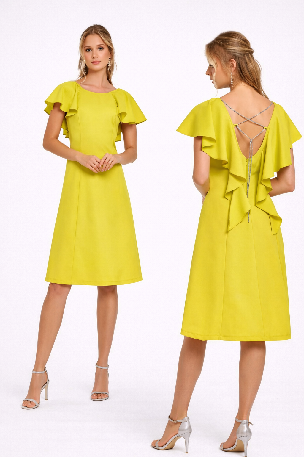 Flutter Sleeve Dress