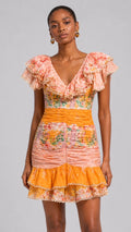 Floral Ruffle Mini Dress