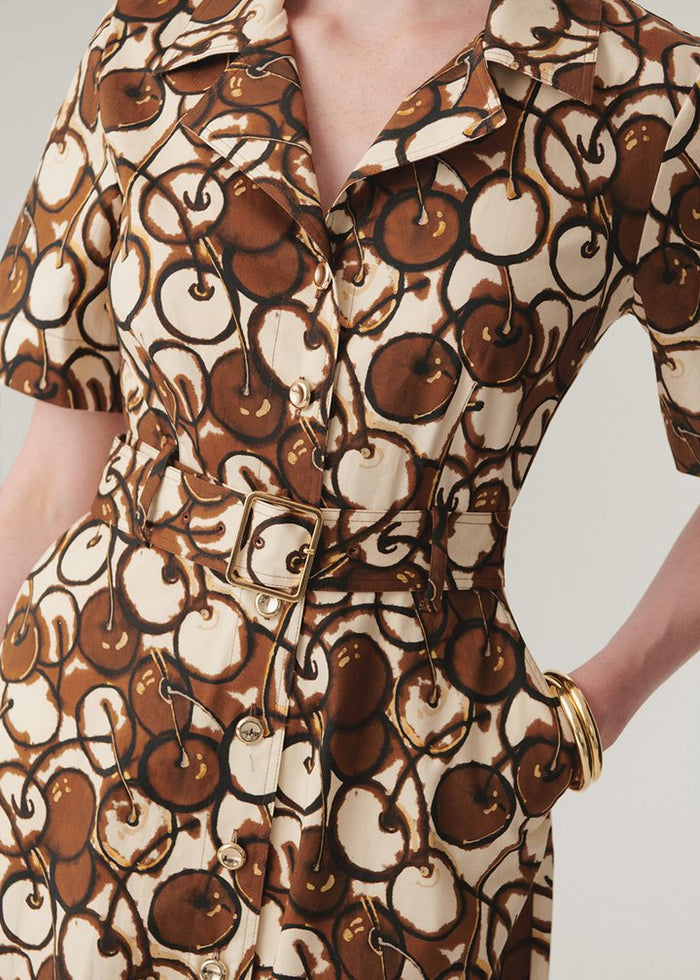 Patterned Shirt Dress