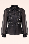 Embellished Floral Blouse