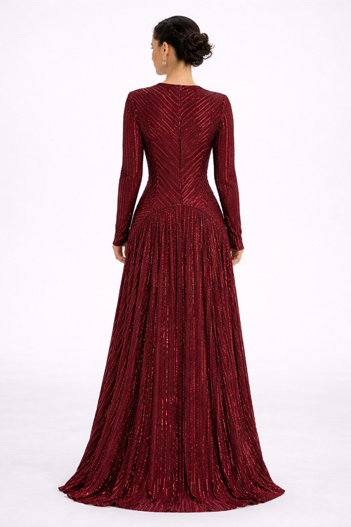 Evening Long Sequined Dress