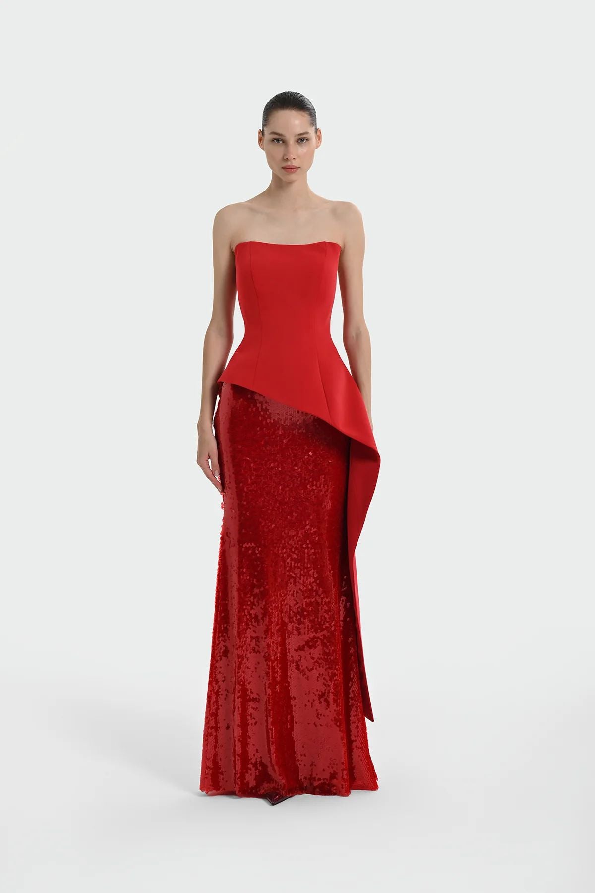 Ruby Sequin Evening Skirt