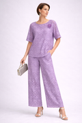 Lilac Lace Set