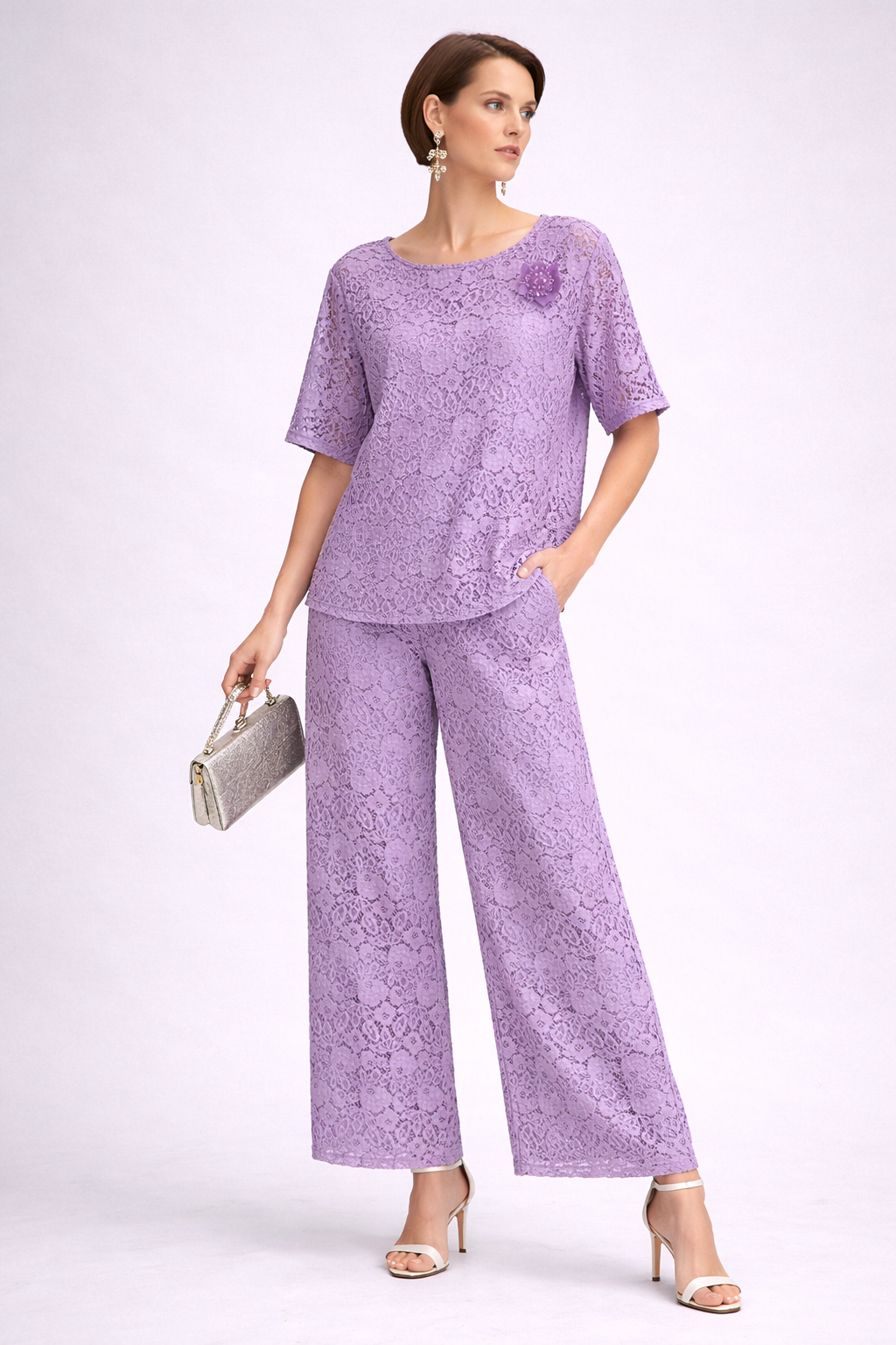 Lilac Lace Set