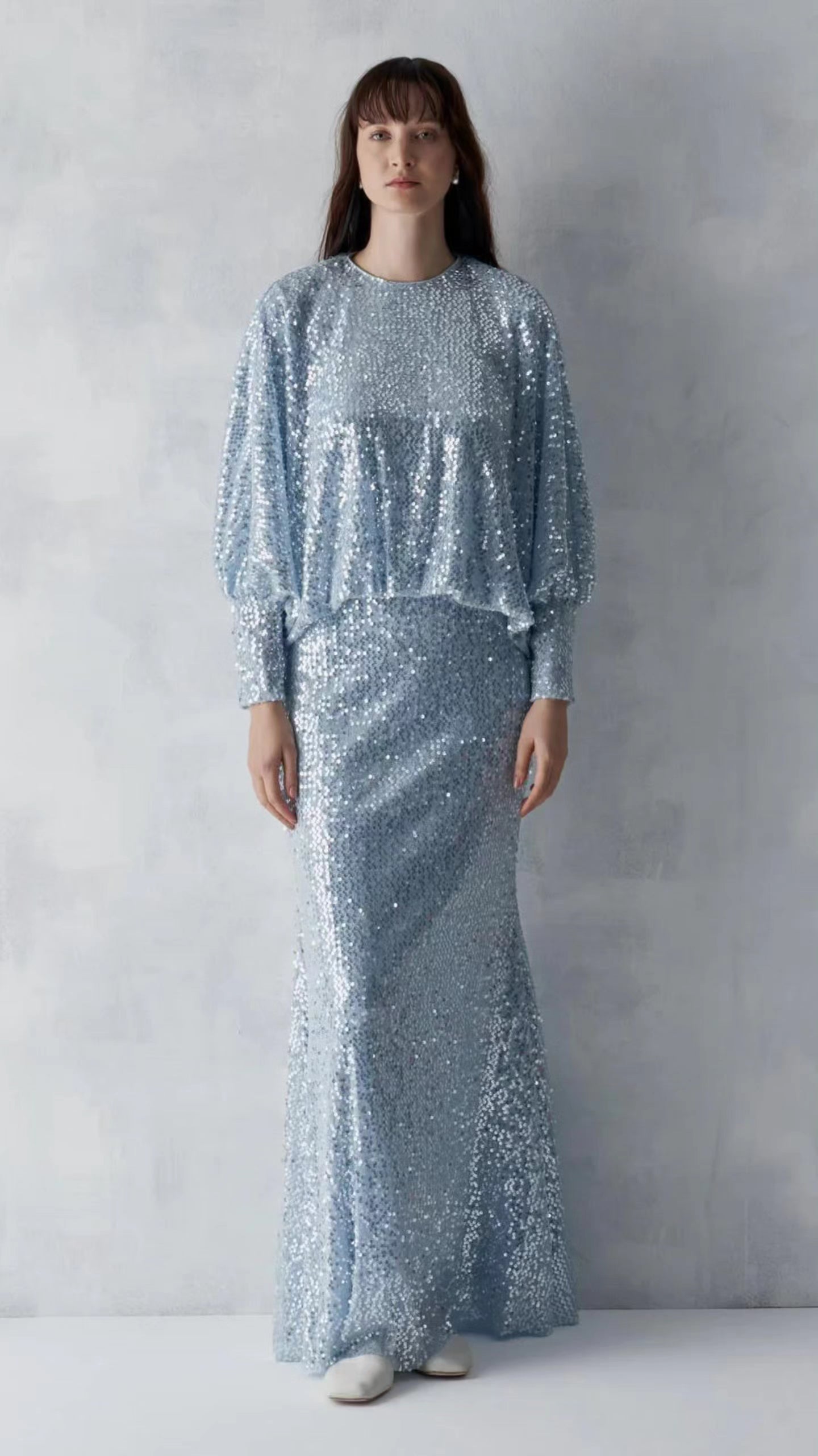 Blue Glamonous Skirt Set