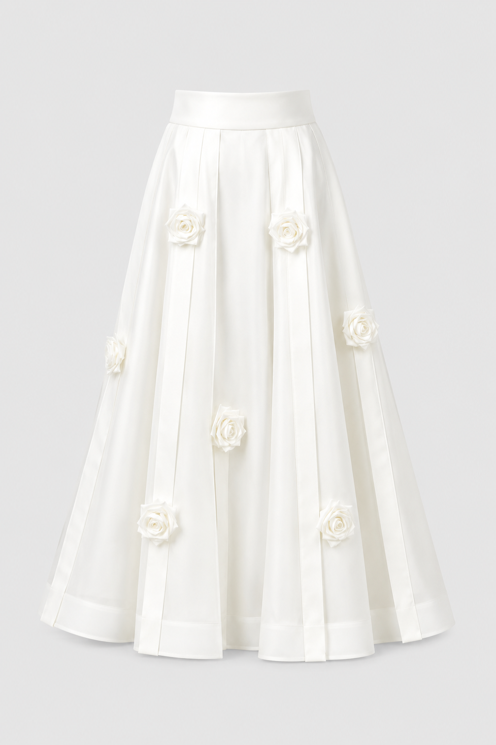 Floral applique skirt