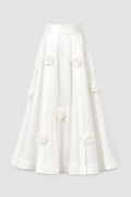 Floral applique skirt
