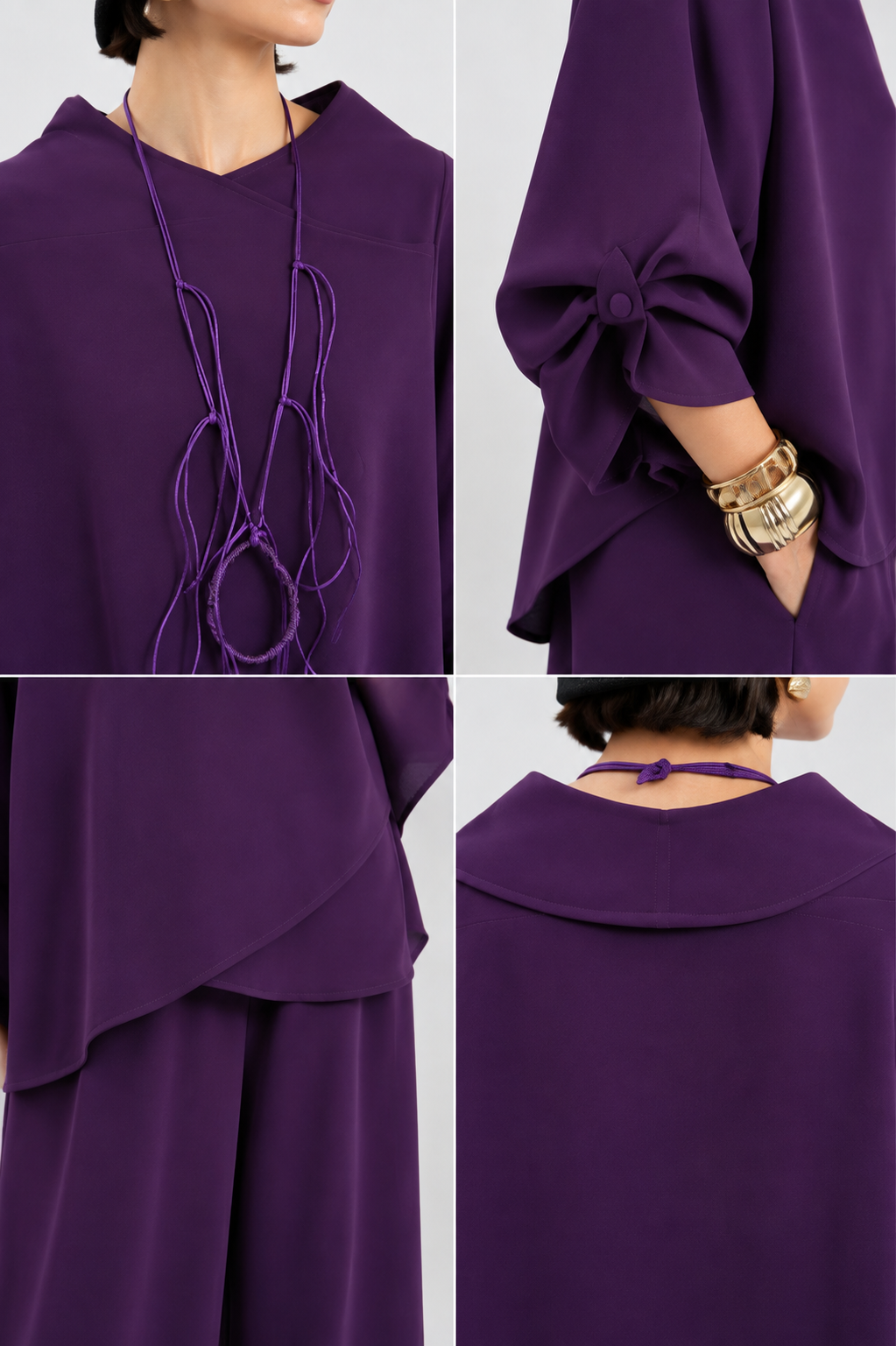 Purple Relaxed Two-Piece Set