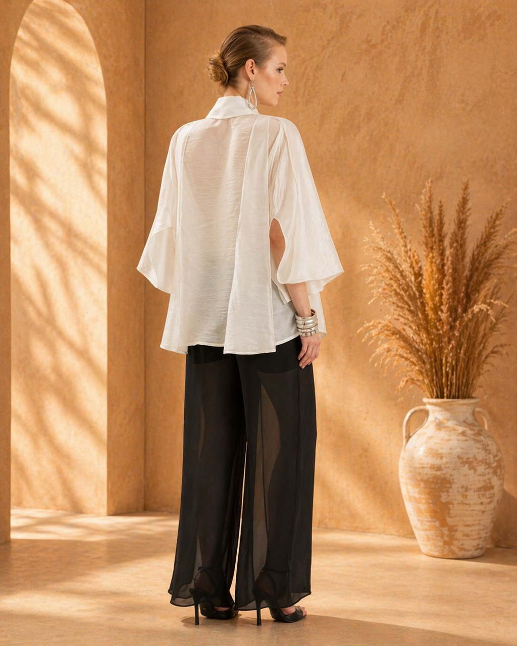 White Organza Bouse